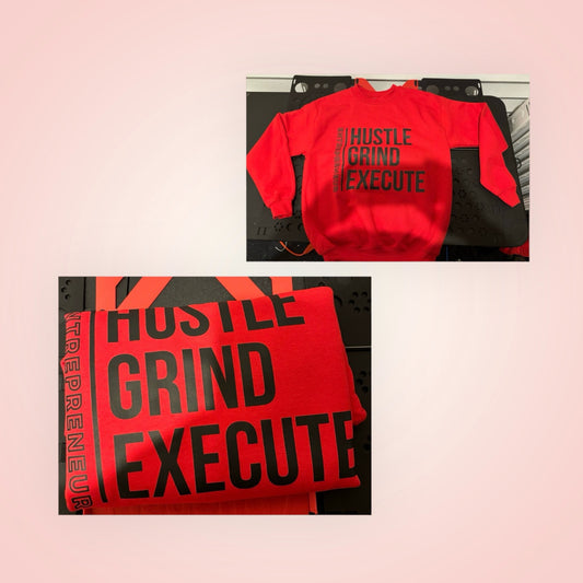 Hustle, Grind, Execute Long Sleeve Tee